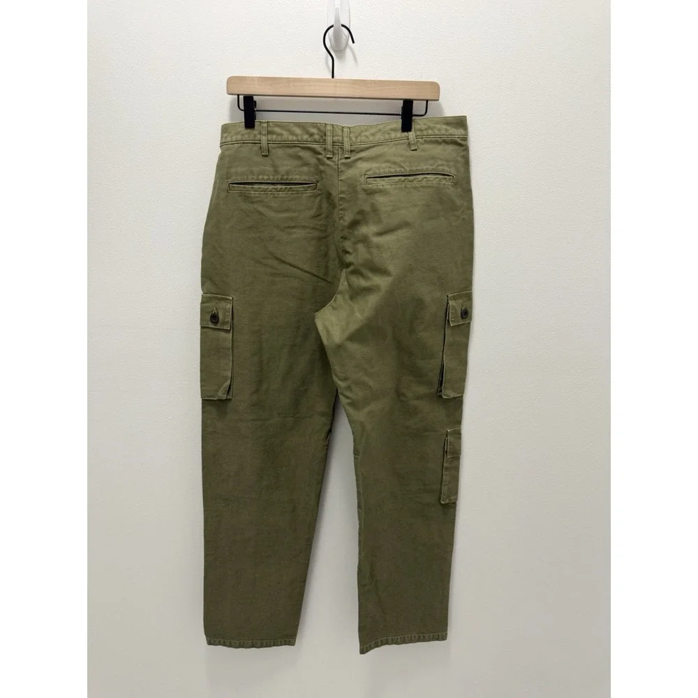 John Elliott Techno Utility Olive Green Cargo Pants Men's Size 3 Cotton Japan 34
